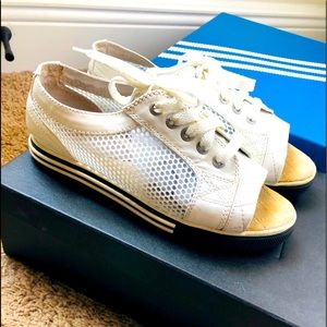 SOLD!!!Chanel mesh Peep toe Sandals